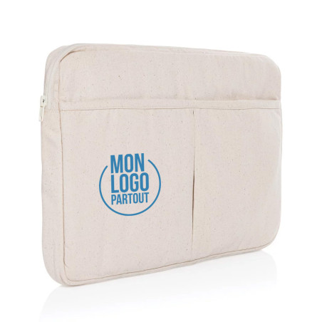Pochette pour ordinateur 15,6'' en coton recyclé AWARE™ Laluka 