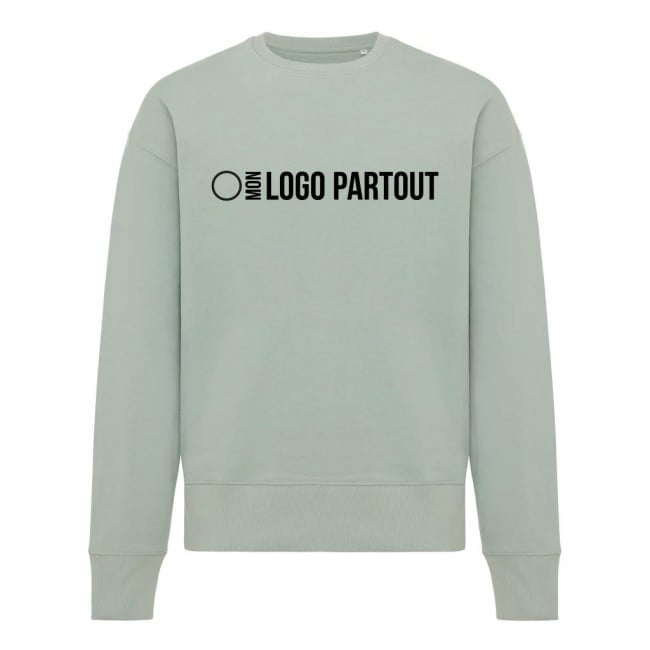 Sweatshirt à col rond en coton recyclé Iqoniq Kruger 