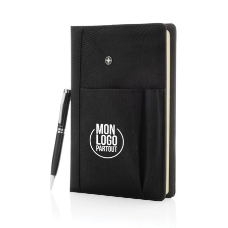 Set publicitaire carnet A5 et stylo Swiss Peak 