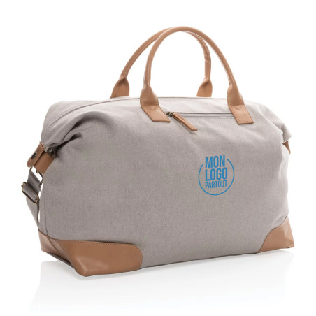 Sac weekend personnalisable Impact AWARE™ en toile 16oz recyclée. 