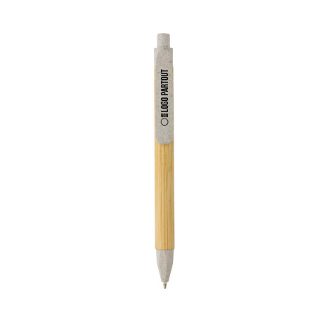 Stylo personnalisé avec baril en papier recyclé 