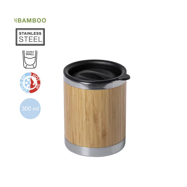 Verre isotherme bambou lubon 300 ml