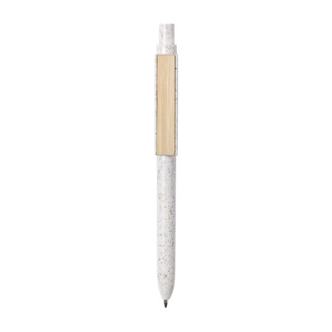 Stylo naturel en canne de blé et bambou Yusin 