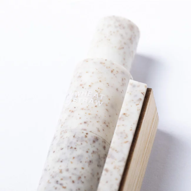 Stylo naturel en canne de blé et bambou Yusin 