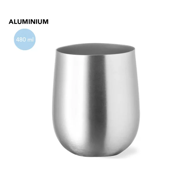 Verre personnalisable en alu Amely 480 ml 
