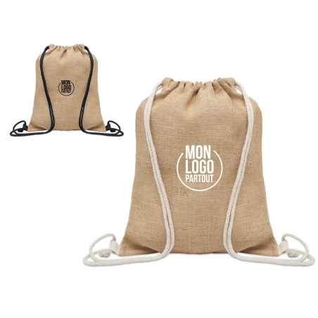 Sac cordon en jute Fukuro 