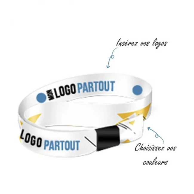 Bracelet personnalisé inviolable RPET