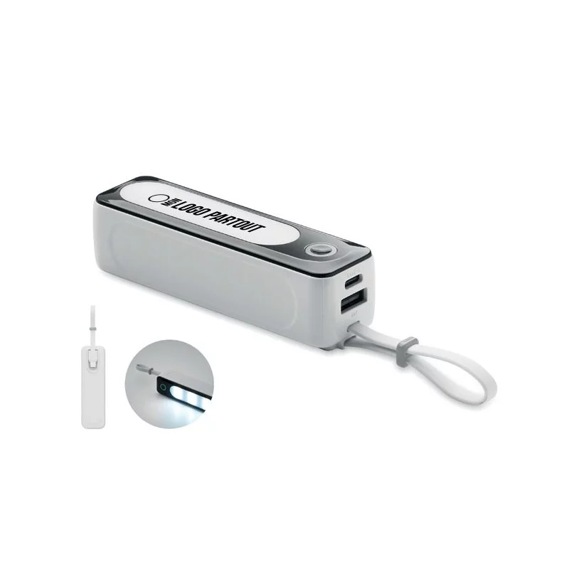 Powerbank publicitaire avec lumière Powlight 