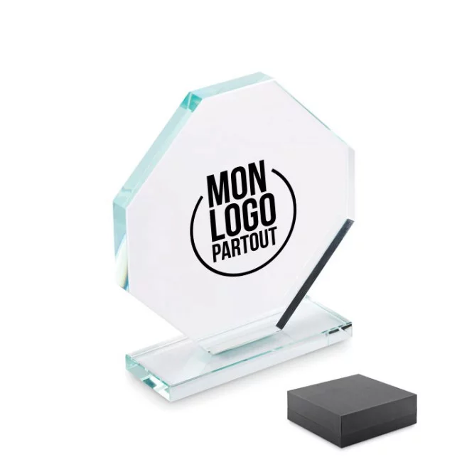 Trophée en cristal publicitaire Rumbo 