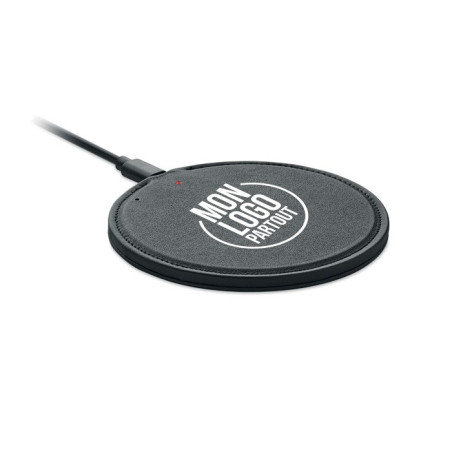 Chargeur sans fil publicitaire en PU recyclé Alfa 