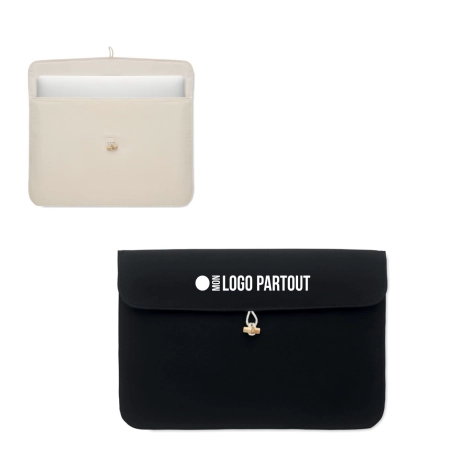 Pochette matelassée pour ordinateur Cotin 
