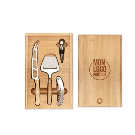 Set à fromage et vin personnalisable C&W 
