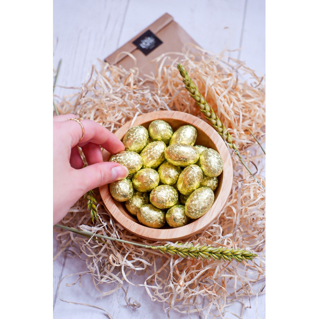 Sachet personnalisé 100 gr oeufs praliné 