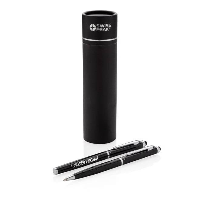 Set stylos personnalisés Swiss Peak Deluxe 