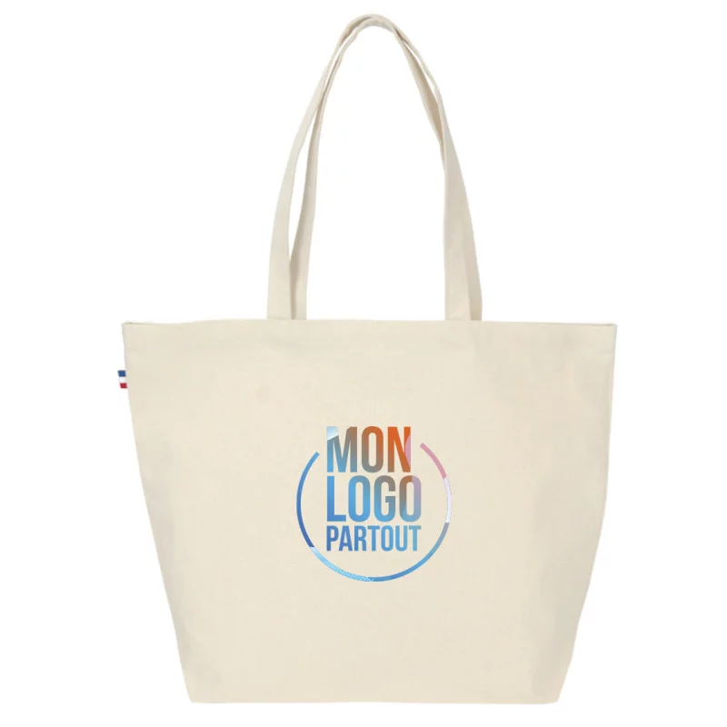 Sac de plage personnalisé en coton Céline 