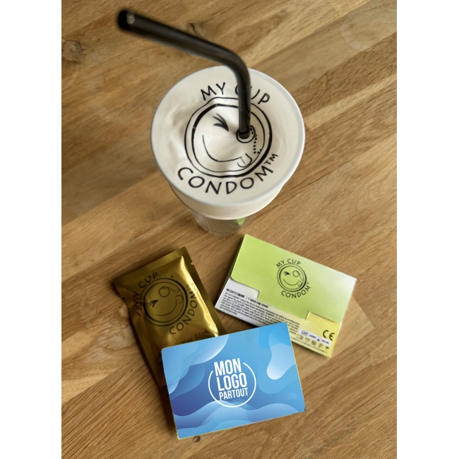 Capote de verre personnalisée MY CUP CONDOM™ Petite Quantité 