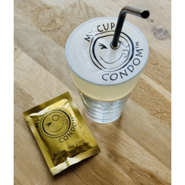 Capote de verre personnalisée MY CUP CONDOM™ Petite Quantité 