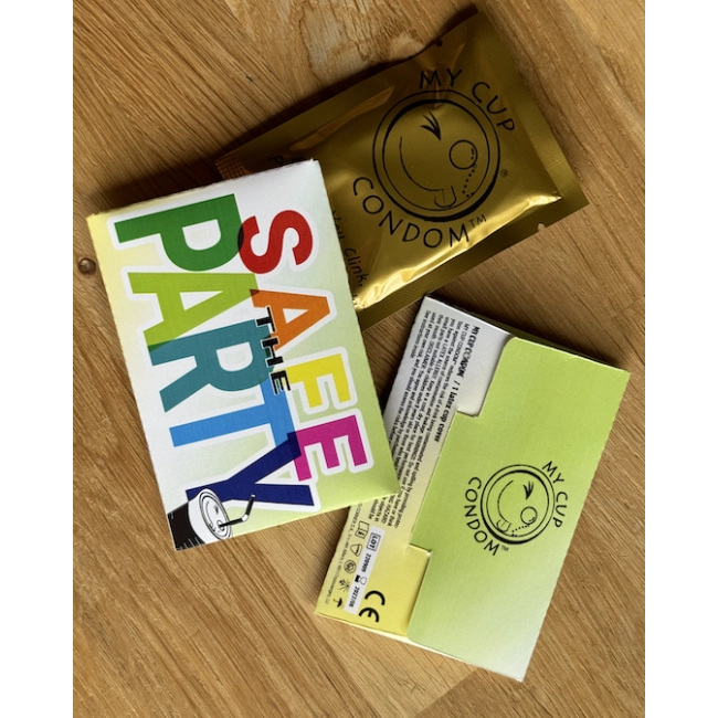 Capote de verre personnalisée MY CUP CONDOM™ Petite Quantité 