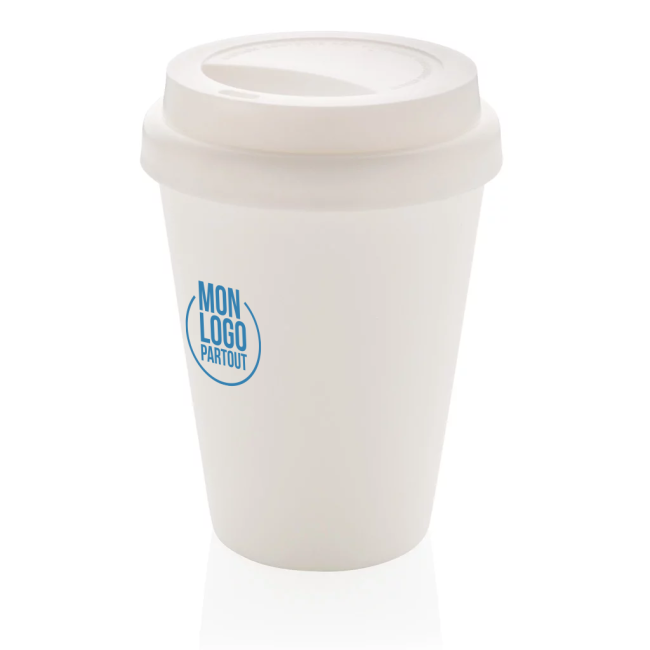 Gobelet publicitaire en PP recyclable à double paroi 300ml 