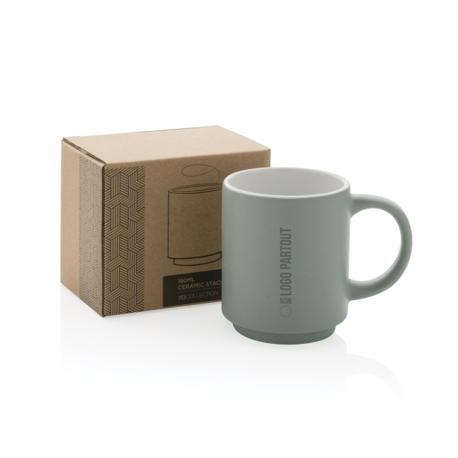 Mug publicitaire empilable en céramique 180 ml 