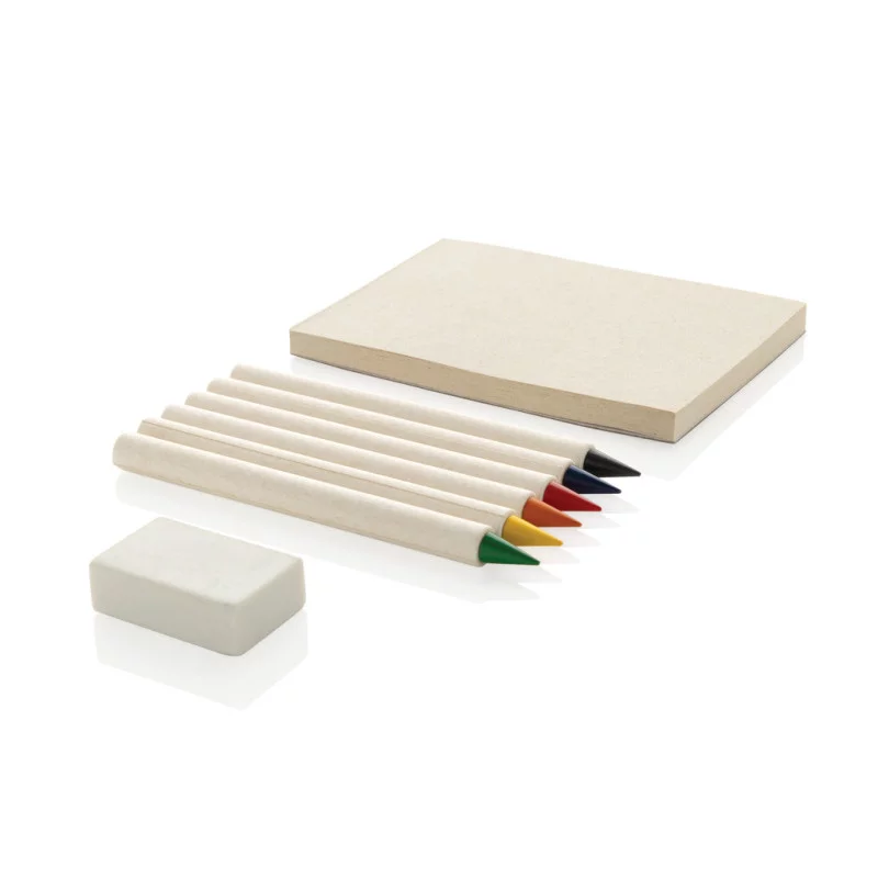 Set de 6 crayons de couleur GRS avec carnet Infinity Micki 