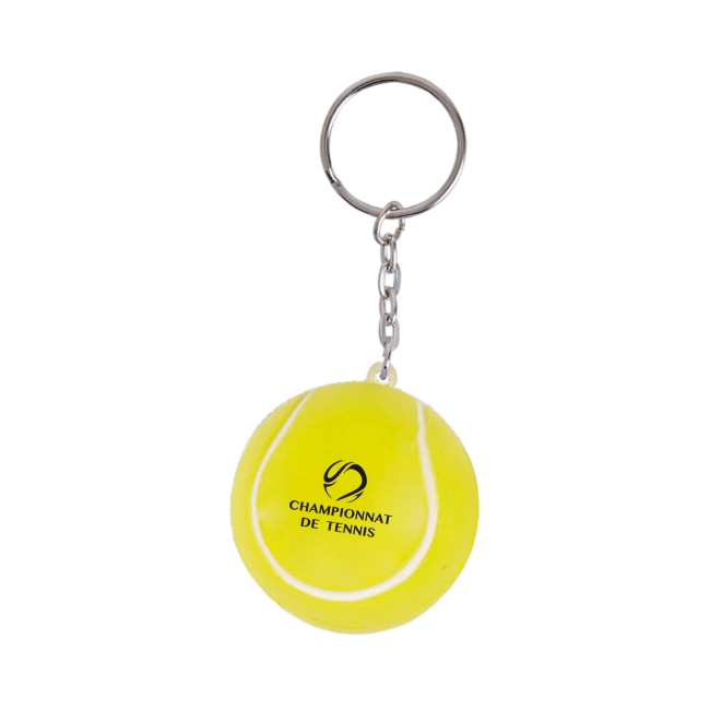 Porte-clés personnalisable en mousse Tennis 
