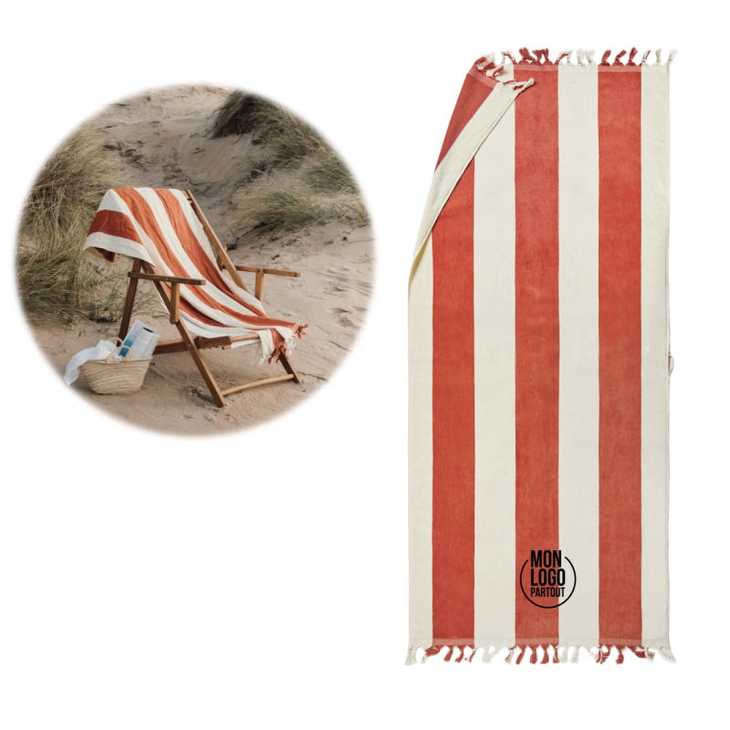 Serviette de plage personnalisée VINGA Valmer 
