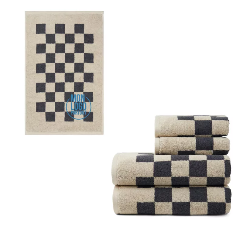 Lot de 4 Serviettes en coton biologique OCS VINGA Elba 
