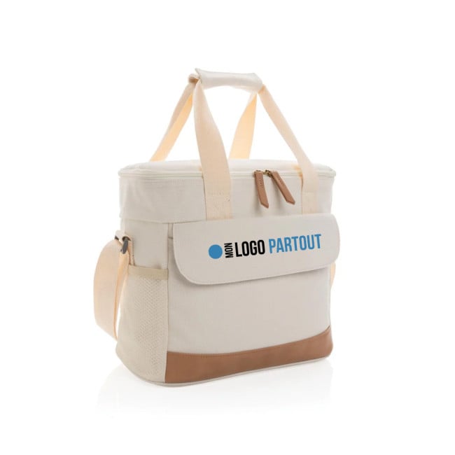 Sac isotherme personnalisé en toile recyclée 16oz AWARE™ Impact