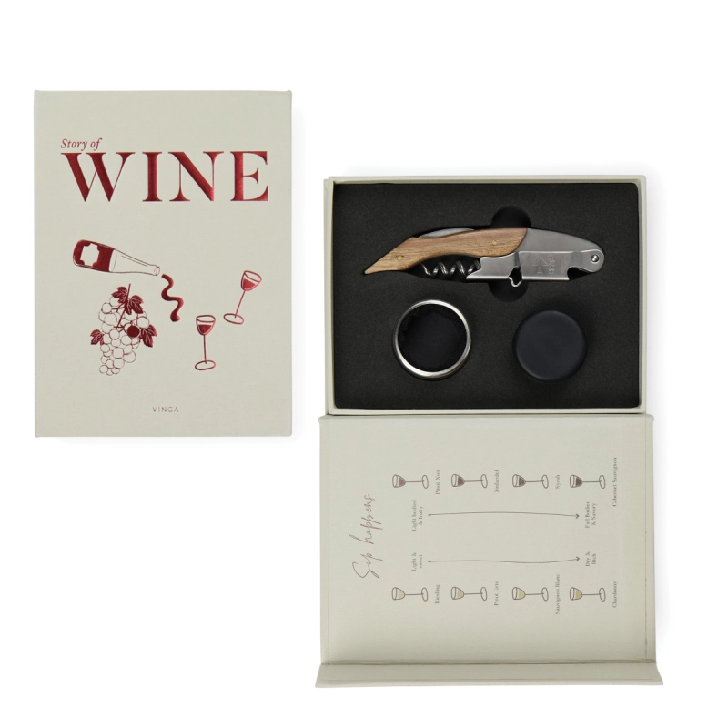 Coffret cadeau personnalisable VINGA Histoire du vin 