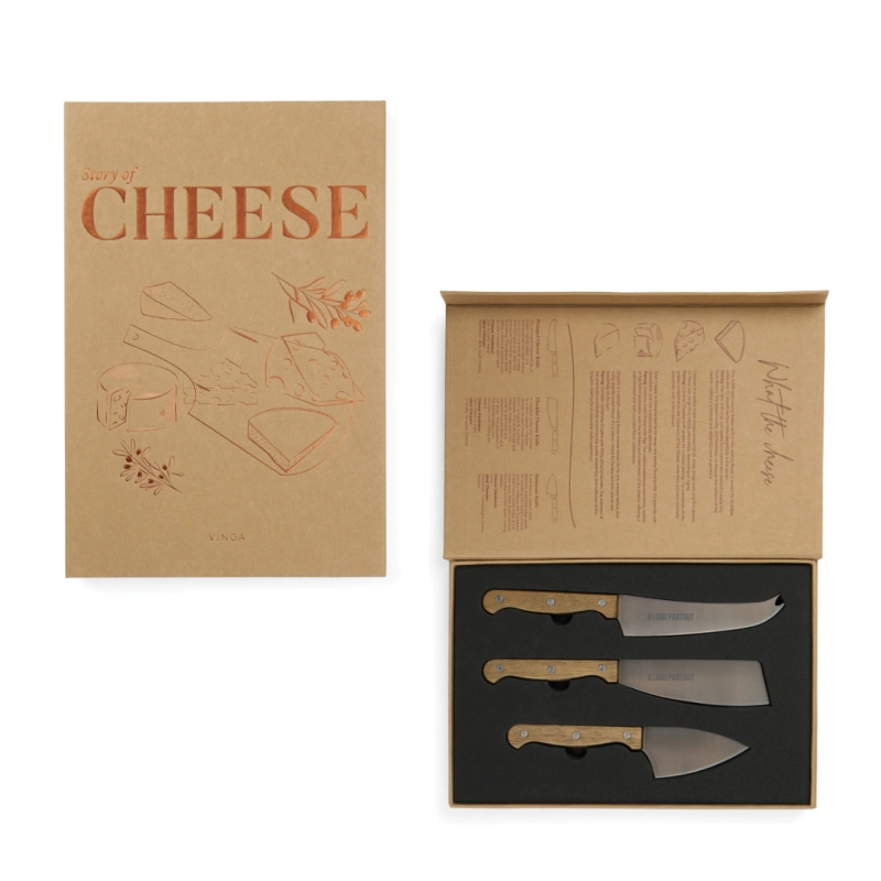 Coffret cadeau personnalisé VINGA Histoire du fromage 