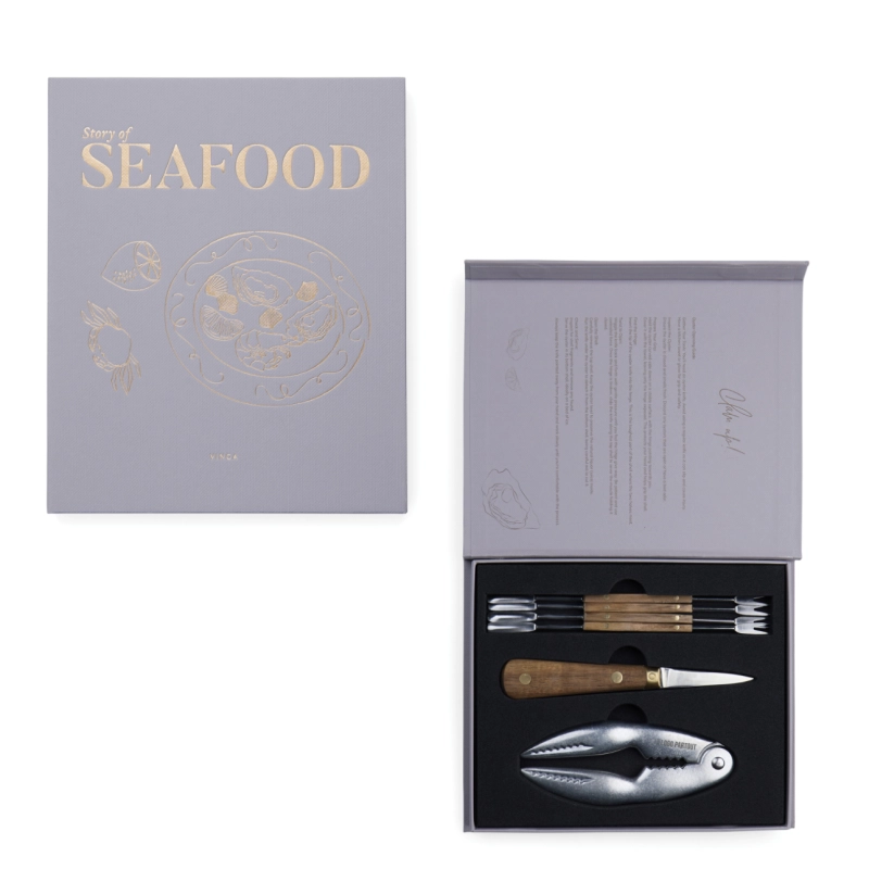 Coffret cadeau personnalisé VINGA Histoire des fruits de mer 