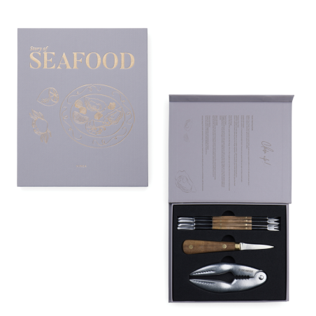 Coffret cadeau personnalisé VINGA Histoire des fruits de mer 