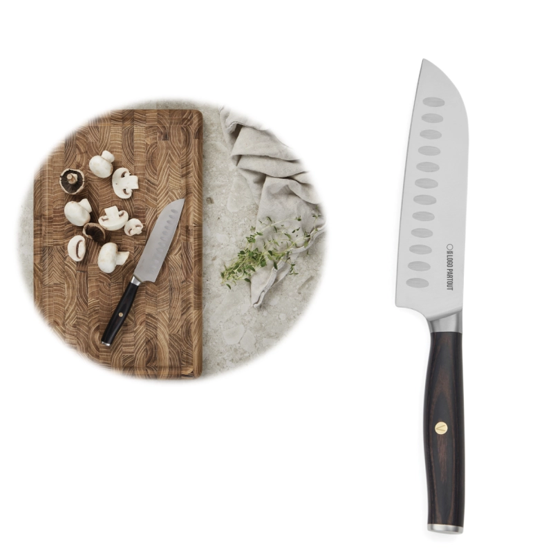 Couteau Santoku personnalisable en acier recyclé VINGA Tara 