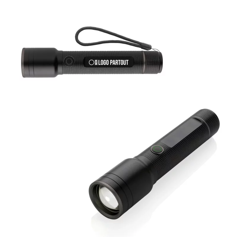 Lampe de poche personnalisée en aluminium recyclé Gear X 
