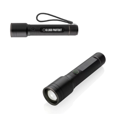 Lampe de poche personnalisée en aluminium recyclé Gear X 