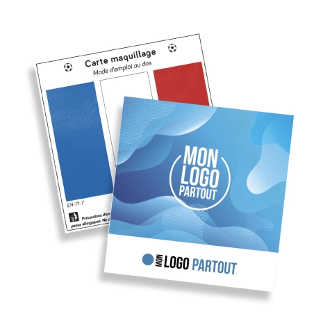 Carte maquillage de supporteur France 