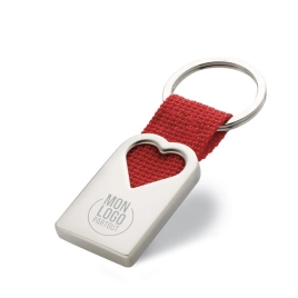 Porte-clés en métal Amore