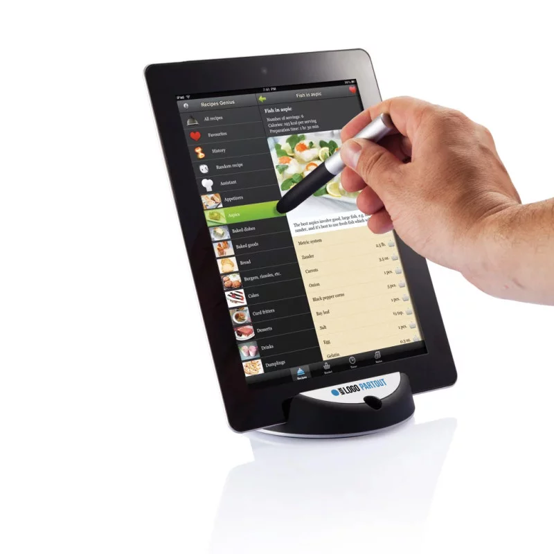 Support pour tablette personnalisé avec stylet Chef 