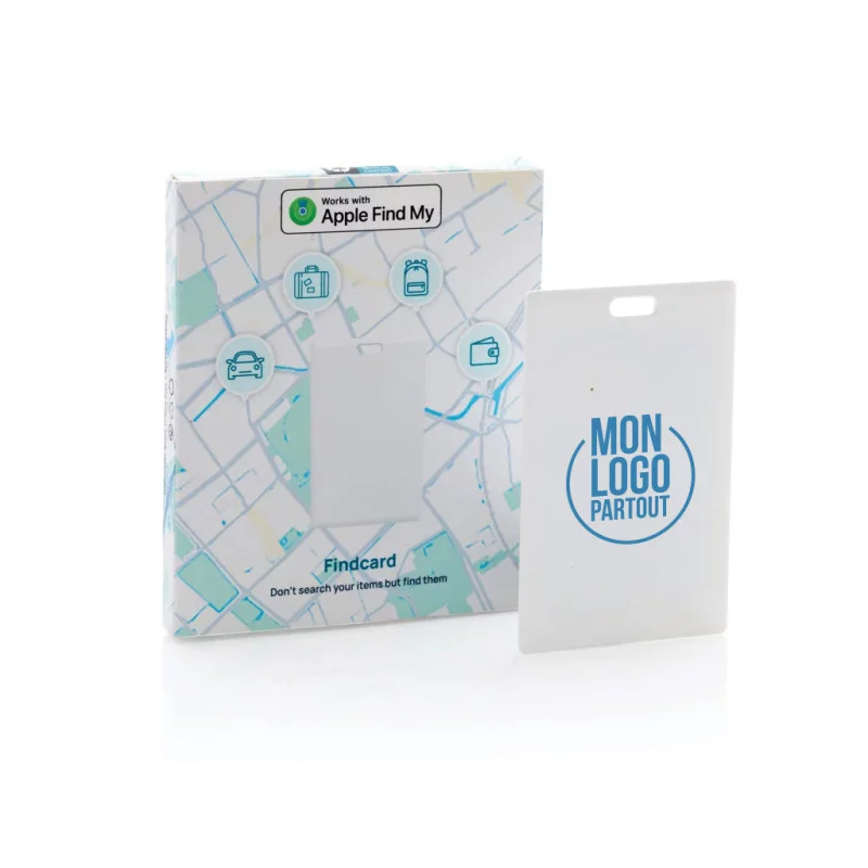 Carte de géolocalisation personnalisée Findcard 