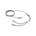 Câble de charge tressé personnalisable 3-en-1 