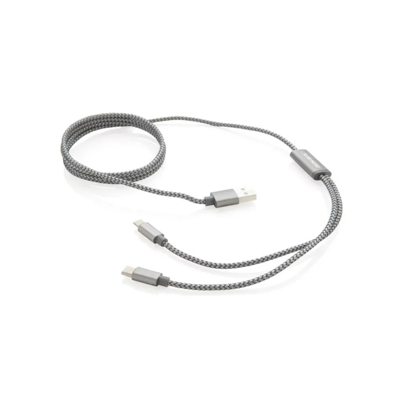 Câble de charge tressé personnalisable 3-en-1 