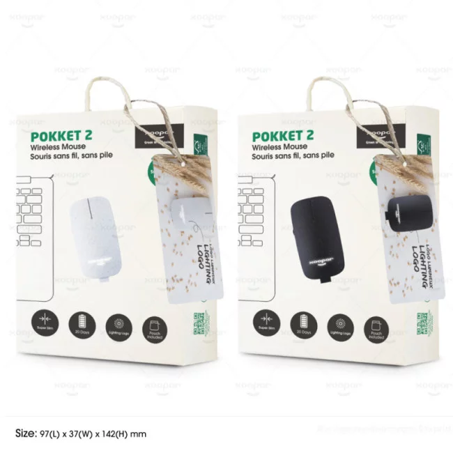 Souris sans fil personnalisable Pokket Xoopar ® 
