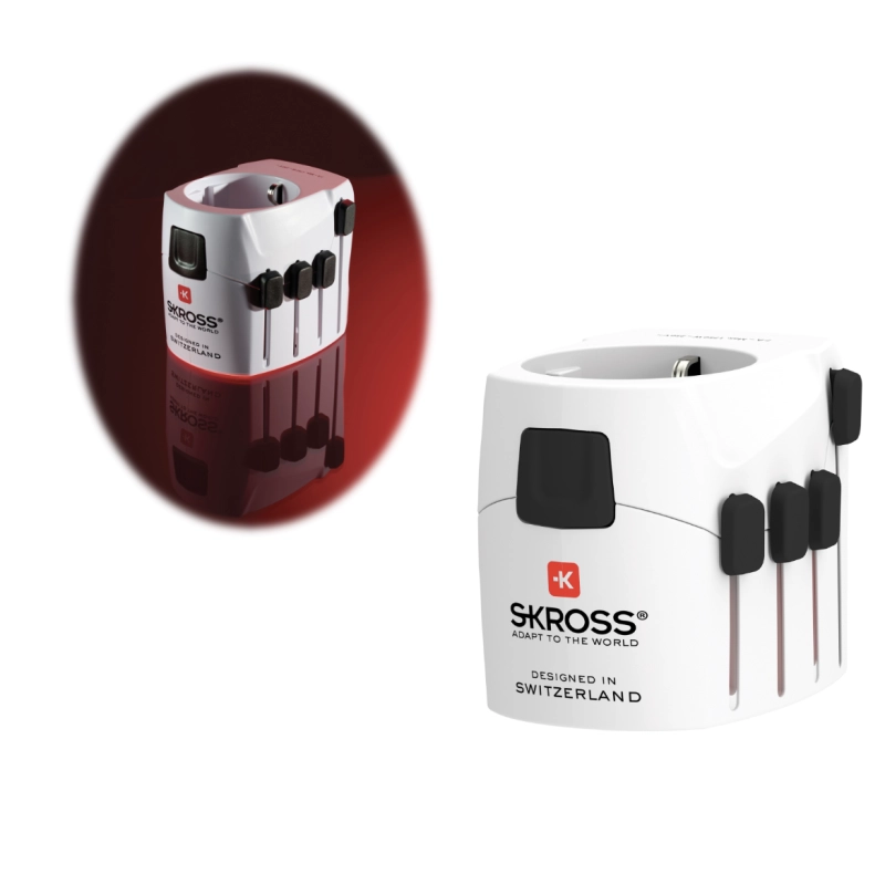 Adaptateur de Voyage universel 3-Pôles SKROSS Pro 