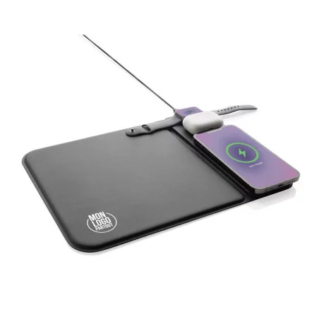 Tapis de souris personnalisable avec chargeur 15W Swiss Peak 