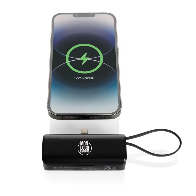 Powerbank personnalisée 3000mAh avec connexion iOS Powerlink 