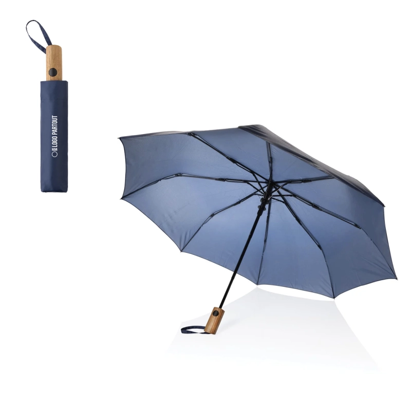 Mini parapluie personnalisé en rPET Kaycey 21" 