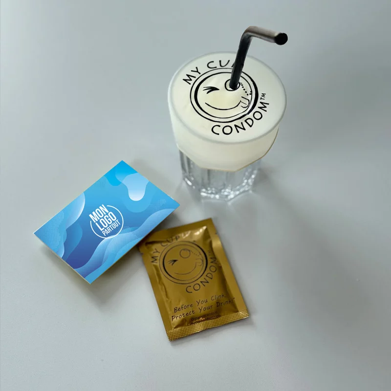 Capote de verre personnalisée MY CUP CONDOM™ Petite Quantité 
