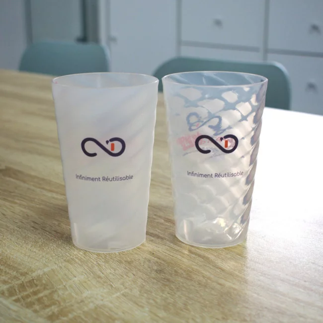 Gobelet publicitaire réutilisable Cup Facette 30 cl 