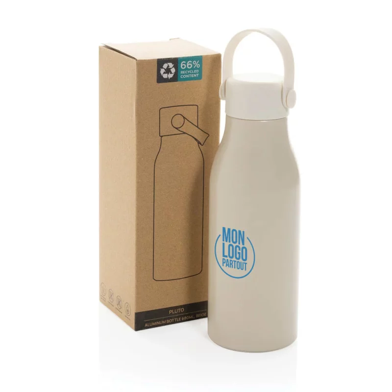 Gourde publicitaire en aluminium recyclé RCS Pluto 680ml 